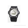 Cool Black ABS Plastic Case Analog Watch With Digital Displ